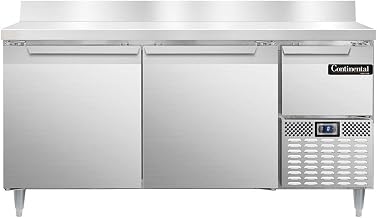 DLFA68-SS-BS Designer Line Freezer Base Worktop Unit, 68" W, Full Stainless & Backsplash