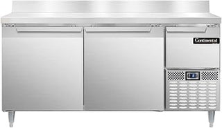 DLFA68-SS-BS Designer Line Freezer Base Worktop Unit, 68" W, Full Stainless & Backsplash