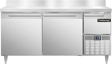 DLFA68-SS-BS Designer Line Freezer Base Worktop Unit, 68" W, Full Stainless & Backsplash