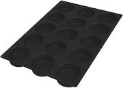 Silikomart SQ067 Disco Silicone Mold – 15 Cavities – 4 1/8" x 4 1/8" x 1 1/2" – Non-Stick Mold for Cakes, Mousses, and Plated Desserts