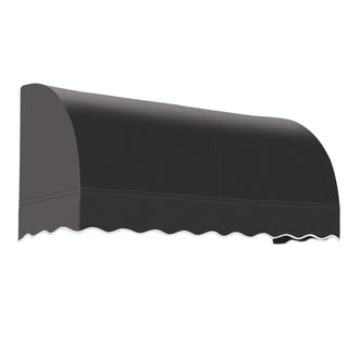 10' Savannah (124.5"-44"-36") Waterfall Closed-Sides Awning by Awntech – 124.5"W x 44"H x 36"D, Acrylic Linen, Black, Model CS33-AMZ-10K