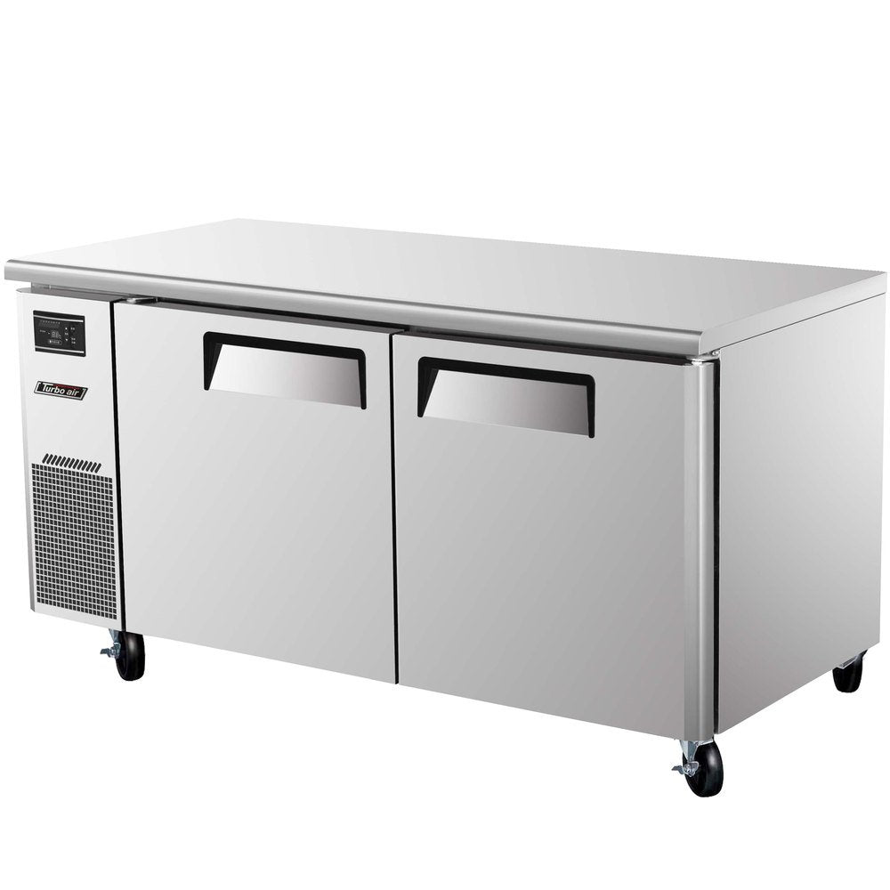 15 cu. ft. J Series Undercounter Refrigerator with Efficient Refrigeration System Side Mount Compressor Adjustable Shelves and High Density PU Insulation: Stainless Steel by Turbo