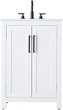 ELEGANT Kitchen and Bath 24 Inch Single Bathroom Vanity in White