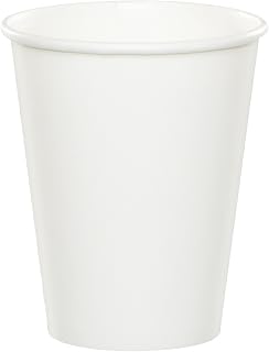 Creative Converting Celebrations 96-Count 9 oz. Hot/Cold Cups, White -