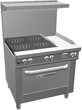 Southbend 4362A-1G 36" Ultimate Restaurant Gas Range w/ 4 Non Clog Burners (Wavy Grates), 12" Left Griddle & Convection Oven