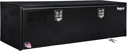 Buyers Products 1702317 Black Steel Underbody Truck Tool Box, 18x18x66 Inch