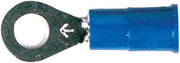 Install Bay 3M Ring Terminal Connector Vinyl 16/14 Gauge #8 - 100 Pack (Blue)