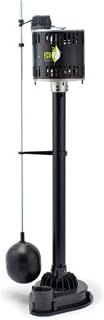 Products EPP50 Pedestal Sump Pump with Vertical Float Switch, 1/2 HP, 5,000 GPH