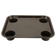 GET Brown / 17" x 14" / Modern Serving Trays