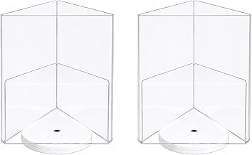 Azar Displays 193732-WHT-2PK- 8.5" x 11" Three-Sided Revolving Sign and Menu Holder, White - 2 Pack