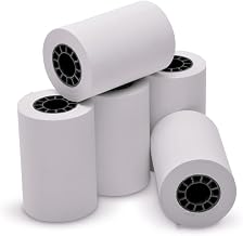 Ritemade 15-160 (9078-2982) 2.25"x60' White Thermal Register Rolls, 100% BPA Free, 1/2" Core, 50/Case