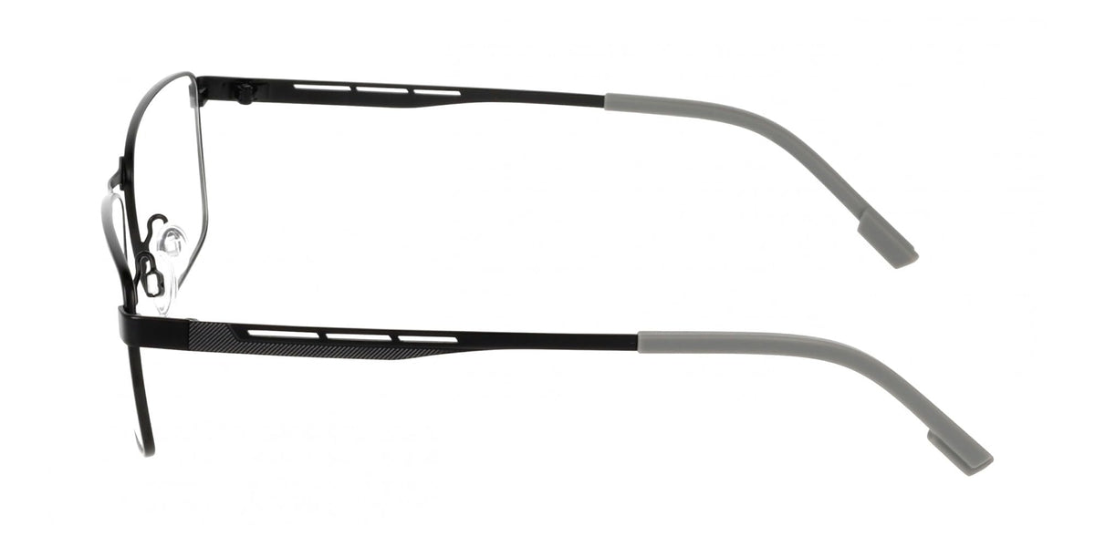 E1170 Matte black 55/16/145 MAN Eyewear Frame by Flexon – 55/16/145, Plastic, Matte Black, Model FLEXON E1170