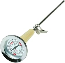 Cooper-Atkins Stainless Steel Bi-Metals Kettle Deep-Fry Thermometer, 50 to 550 degrees F Temperature Range