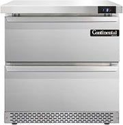 SWF32-FB-D Single Section Work Top Freezer 32" W, Front Breathing & Drawers