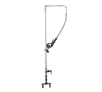 Pre-Rinse Overhead Swivel Arm Single Hole Base 4-Inch Spreader Single Temperature Control by T&S Brass – not_applicable, Model B-0171