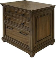 Starlight Canyon Home Lateral File Cabinet, 2 Drawers, 1 Locking File, 1 Utility, Ball Bearing Glides, Fully Assembled, Brown