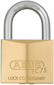 ABUS 75/40 Solid Brass Padlock with 2 Keys for Outdoor, School, Gym | 1 1/2in (40mm) Wide, Keyed Alike