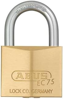 ABUS 75/40 Solid Brass Padlock with 2 Keys for Outdoor, School, Gym | 1 1/2in (40mm) Wide, Keyed Alike