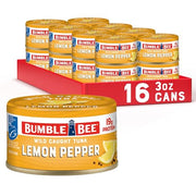 Bumble Bee Lemon Pepper / 3 Ounce (Pack of 16) / 16 Tuna Fish