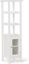 SIMPLIHOME Avington 24" Wide 2-Door Wall Bath Cabinet in Pure White