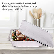 Stock Your Home 10 Pack w/ Lids / Silver / With Lids Disposable Cookware