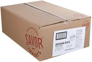 Savor Imports Cooked Brown Rice, 30 Pound, Ready to Thaw and Serve, IQF, Frozen