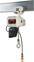 Harrington NERP005L-FG-10 NER Food Grade Hoist with Push Trolley 208V, 1/2 Ton Capacity,