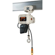 NERP020L-FG-10 NER Food Grade Hoist with Push Trolley 460V by HARRINGTON – White, Model NERP020L-FG-10-460V