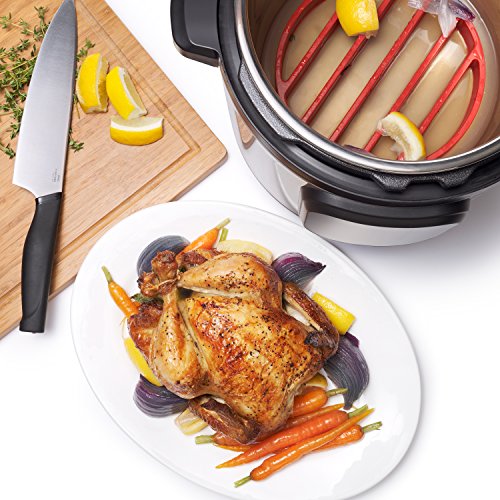 OXO Roasting Rack / Silicone Pressure Cooker Rack / Red Cookware Accessories