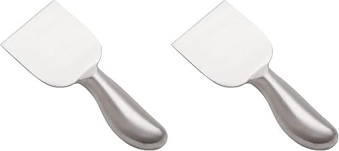 American Metalcraft CKNF1 Hard Evolution Cheese Knives, Stainless Steel, 5-1/4" Length (Pack of 2)
