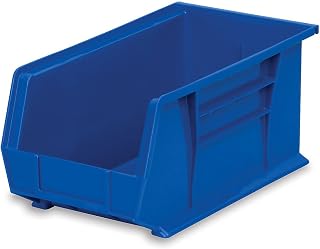 Akro-Mils Akrobins For Racks And Panels - 8-1/4 X14-3/4 X7" - Blue - Lot of 12