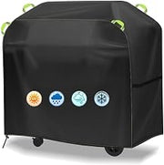BBQ Grill Cover for Cookshack Smokette Elite 2019-2026 | Waterproof BBQ Grill Cover High-Density Oxford Canvas Reflective Webbing Grab Handles Bottom Drawstring