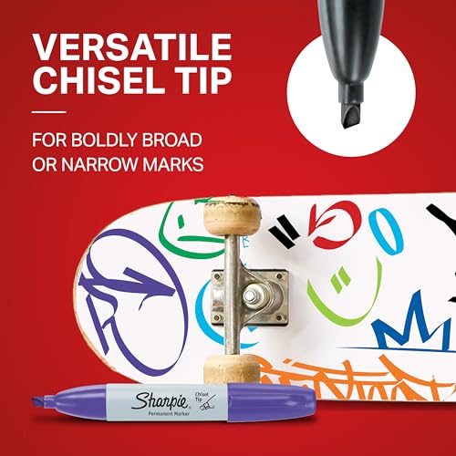 Sharpie 8ct - Assorted Chisel / Markers / 1 Count (Pack of 8) Permanent Markers