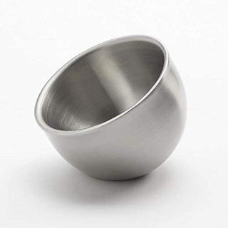 Double-Wall Angled Mini Stainless Steel Sauce Bowl by American Metalcraft – 2.5 ounces, Stainless Steel, Silver, Model DWS2