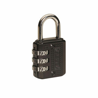 Combination Padlock 20 mm BLACK by ABUS – Alloy Steel, Black, Model 715/20