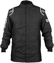 K1 RaceGear 21-SPT-NW-L Driving Jacket, Sportsman, SFI 3.2A/5, Double Layer, Nomex, Black/White, Large, Each