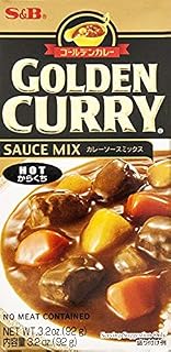S&B 316922 3.2 oz Sauce Mix Hot Golden Curry - Pack of 1212