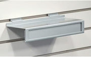 Silver Slatwall Shoe Shelf