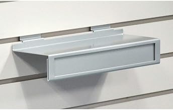 Silver Slatwall Shoe Shelf