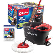 O-Cedar Easywring Spin Mop & Bucket + 1 Extra Refill / Spin Mop with 1 Extra Refill (2 total) / Spin Mop Buc Mops & Bucket Sets
