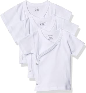 Gerber baby-girls 3-pack Short-sleeve Side-snap Shirt