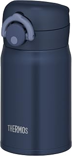 Thermos Water Bottle Vacuum Insulated Portable Mug, 8.5 fl oz (250 ml), Deep Navy JOP-250 DPNV