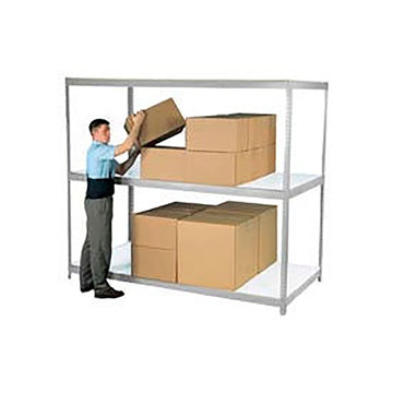 Additional Shelf With Laminated Deck 72"W x 48"D by Global Industrial – Melamine Laminated Particle Board, Gray, Model 716532