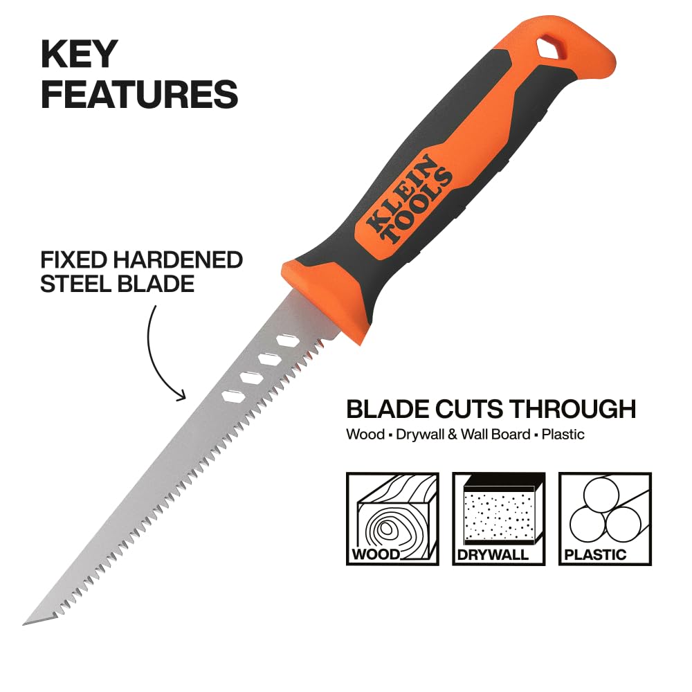 KLEIN TOOLS Fixed Jab Saw / Orange / 1 Handsaws