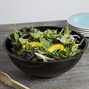 Round Serving Bowls - 160 Oz | 12" | Black | Pack of 25