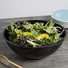 Round Serving Bowls - 160 Oz | 12" | Black | Pack of 25