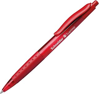 Schneider Suprimo 135602 Retractable Ballpoint Pen M Line Width Pack of 20 Red