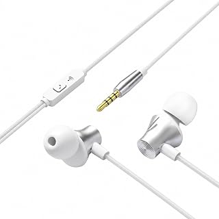 Wired Earbuds with Microphone, In Ear Headphones with 10mm Dynamic Driver | 3.5mm Wired Earbuds,10mm Dynamic Driver, Stereo Sound, Noise Isolating, Comfortable Fit