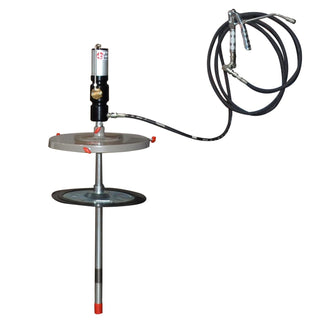 5-Gallon 35 lb. Air Operated Pneumatic Grease System, 60:1 High Pressure Pump by JohnDow Industries – 45"L x 24"W x 6"H, Steel, Model JDL-5