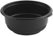 Anchor Packaging Incredi Bowl Black Polypropylene Round Soup Bowl, 20 Ounce Capacity - 250 per case.